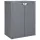 Szürke PP rattan kerti tárolószekrény 65 x 45 x 88 cm