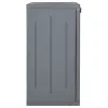 Szürke PP rattan kerti tárolószekrény 65 x 45 x 88 cm