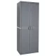 Szürke PP rattan kerti tárolószekrény 65 x 45 x 172 cm