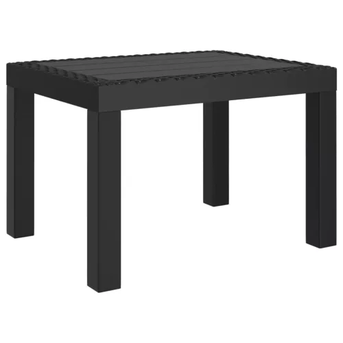 Antracitszürke PP kerti asztal 59 x 47 x 40 cm
