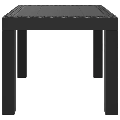 Antracitszürke PP kerti asztal 59 x 47 x 40 cm