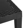Antracitszürke PP kerti asztal 59 x 47 x 40 cm