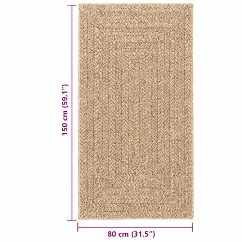 ZIZUR juta hatású beltéri és kültéri szőnyeg 80 x 150 cm