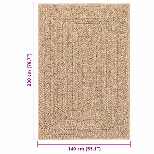 ZIZUR juta hatású beltéri és kültéri szőnyeg 140 x 200 cm