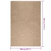 ZIZUR juta hatású beltéri és kültéri szőnyeg 200 x 290 cm