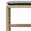 4 db vegyes bézs polyrattan kerti szék párnával 41 x 41 x 36 cm