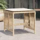 4 db bézs polyrattan kerti szék párnával 41 x 41 x 36 cm