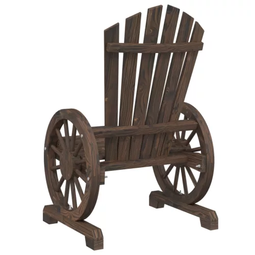 Tömör fenyőfa kerti Adirondack szék