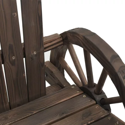 Tömör fenyőfa kerti Adirondack szék