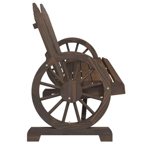 2 személyes tömör fenyőfa kerti Adirondack szék