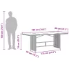 Fekete polyrattan üveglapos kerti asztal 190x80x74 cm