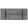 Bézs polyrattan üveglapos kerti asztal 190x80x74 cm