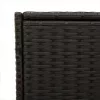 Fekete polyrattan kerti tárolóláda 283 L