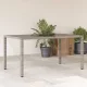 Szürke polyrattan üveglapos kerti asztal 150 x 90 x 75 cm