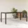 Barna polyrattan üveglapos kerti asztal 190 x 90 x 75 cm