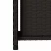 Fekete polyrattan kerti tárolószekrény 50 x 55 x 115 cm