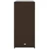 Barna polyrattan kerti tárolószekrény 105 x 55 x 113 cm