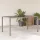 Szürke polyrattan üveglapos kerti asztal 150 x 90 x 75 cm