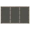 Szürke polyrattan üveglapos kerti asztal 150 x 90 x 75 cm