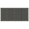 Barna polyrattan üveglapos kerti asztal 190 x 90 x 75 cm