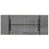 Bézs polyrattan üveglapos kerti asztal 190 x 80 x 75 cm