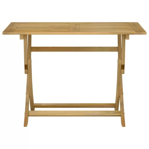 Összecsukható tömör akácfa kerti asztal 110 x 55 x 75 cm