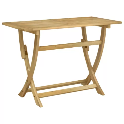 Összecsukható tömör akácfa kerti asztal 110 x 55 x 75 cm