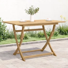   Összecsukható tömör akácfa kerti asztal 120 x 70 x 75 cm