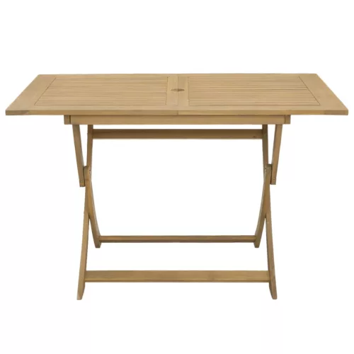 Összecsukható tömör akácfa kerti asztal 120 x 70 x 75 cm