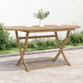   Összecsukható tömör akácfa kerti asztal 160 x 85 x 75 cm