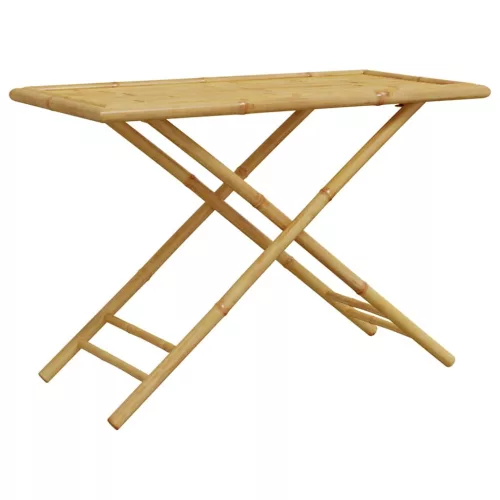 Összecsukható bambusz kerti asztal 110x55x75 cm
