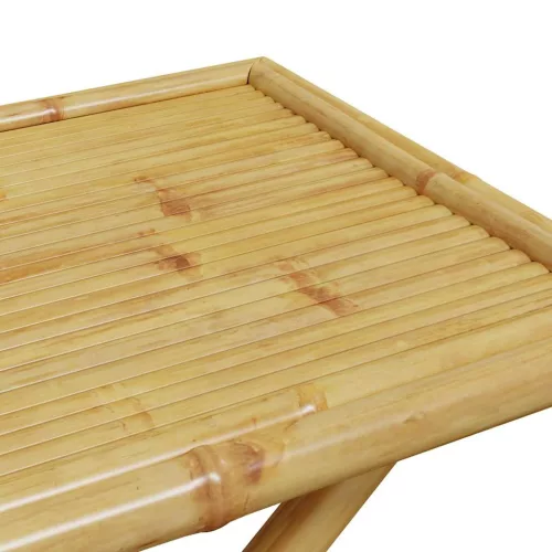 Összecsukható bambusz kerti asztal 110x55x75 cm