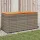 Szürke polyrattan és akácfa kerti tárolóláda 110 x 50 x 54 cm