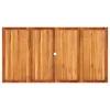 Szürke polyrattan és akácfa kerti asztal 180 x 90 x 75 cm