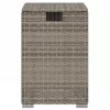 Szürke polyrattan propántartály borító asztal 40 x 40 x 60 cm