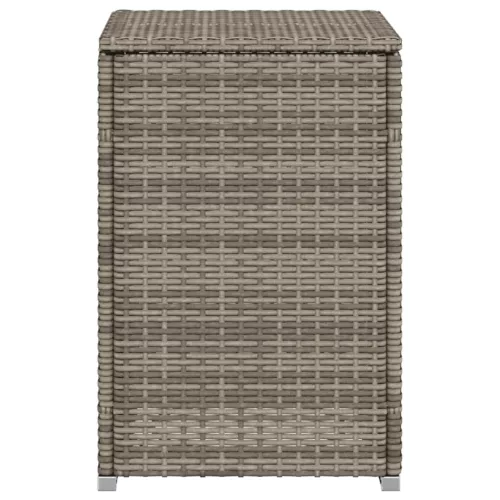 Szürke polyrattan propántartály borító asztal 40 x 40 x 60 cm