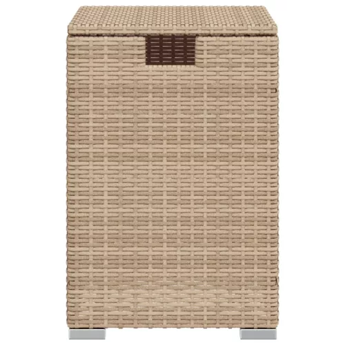 Bézs polyrattan propántartály borító asztal 40 x 40 x 60 cm