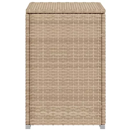 Bézs polyrattan propántartály borító asztal 40 x 40 x 60 cm