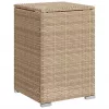 Bézs polyrattan propántartály borító asztal 40 x 40 x 60 cm