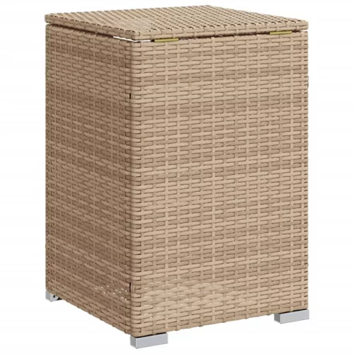 Bézs polyrattan propántartály borító asztal 40 x 40 x 60 cm