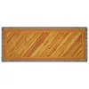 Szürke polyrattan falapos kerti asztal 100x40x75 cm