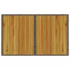 Szürke polyrattan falapos kerti asztal 110x68x70 cm