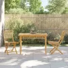 Bambusz kerti étkezőasztal 110 x 55 x 75 cm