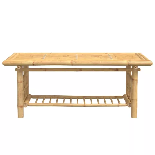 Bambusz dohányzóasztal 110x55x45 cm