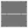 Fehér polyrattan üveglapos kerti asztal 90 x 90 x 75 cm