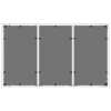 Fehér polyrattan üveglapos kerti asztal 150 x 90 x 75 cm