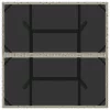 Világosszürke polyrattan üveglapos kerti asztal 80 x 80 x 75 cm