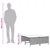 4 db világosszürke polyrattan kerti szék párnákkal