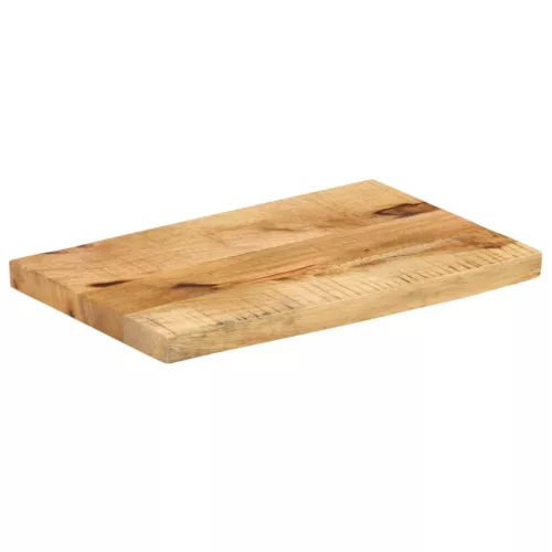 Tömör nyers mangófa természetes élű asztallap 50 x 20 x 2,5 cm