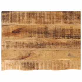   Tömör nyers mangófa természetes élű asztallap 70 x 60 x 2,5 cm
